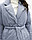 Женская куртка «UM&H 36958145» голубая (полиэстер), фото 3