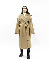 Женское пальто «UM&H 39717881» бежевое (полиэстер), фото 1