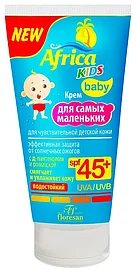 Africa kids солнцезащитный крем водостойкий для чув.кожи детский SPF 45 50мл