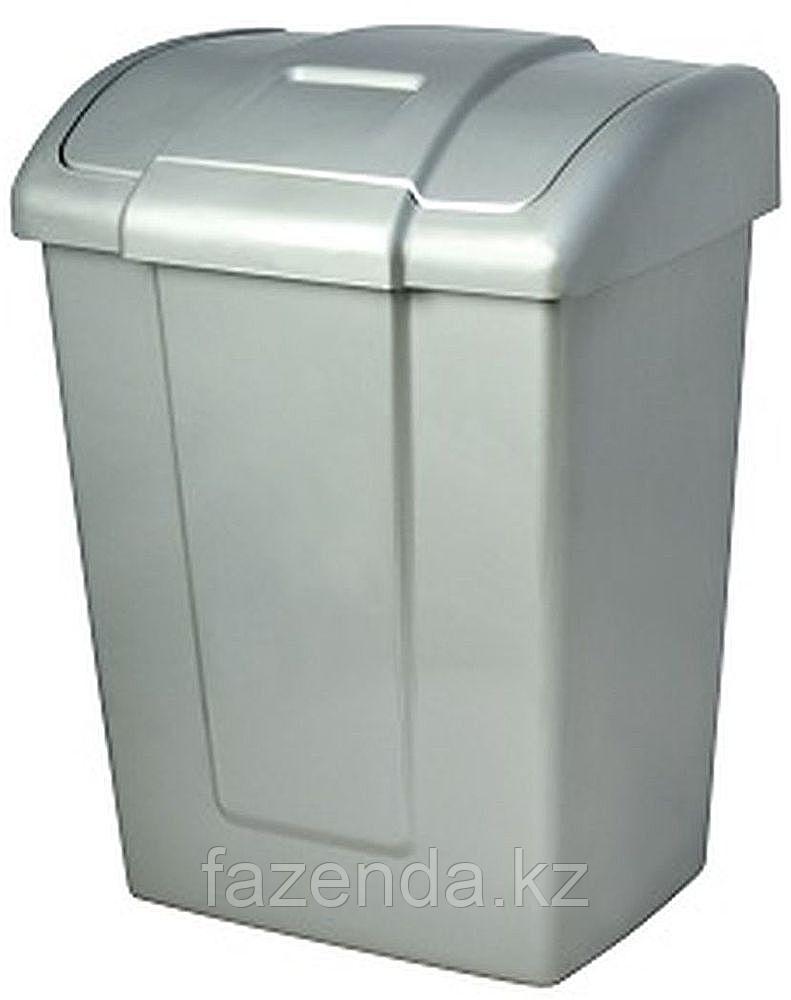 Контейнер для мусора Форте 13л. бежевый, серебро - фото 2 - id-p99694072
