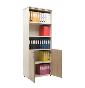 Шкаф NW 2080/2 G со стеклом вяз натуральный/бежевый