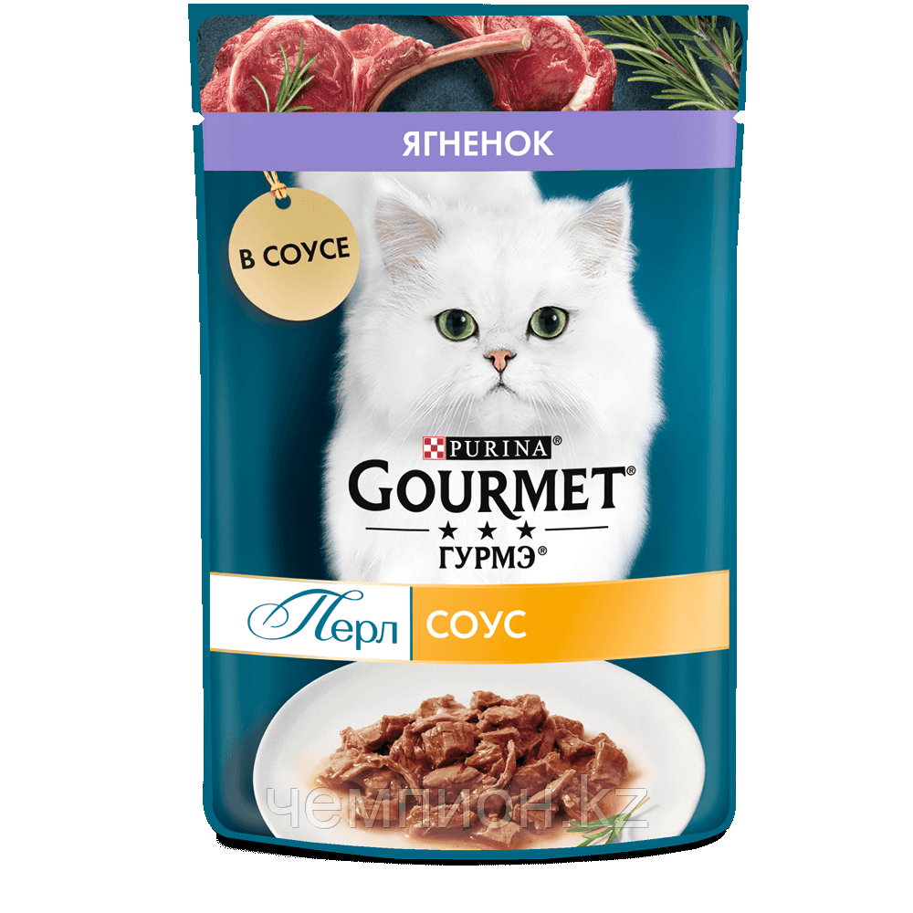 Gourmet Perle Mini Fillets Lamb in Sauce, Гурмэ Перл нежное филе в соусе с ягненком, пауч 75 гр.