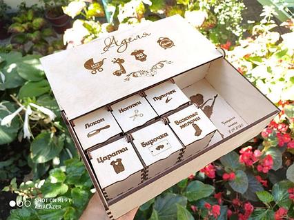 Коробочка для вещей малыша "Мамины сокровища" на заказ