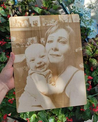 Гравировка фото на заказ А3 / на заказ