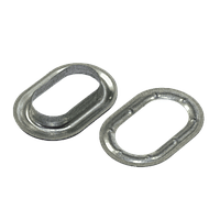 Люверс овальный оцинкованный 42х22мм