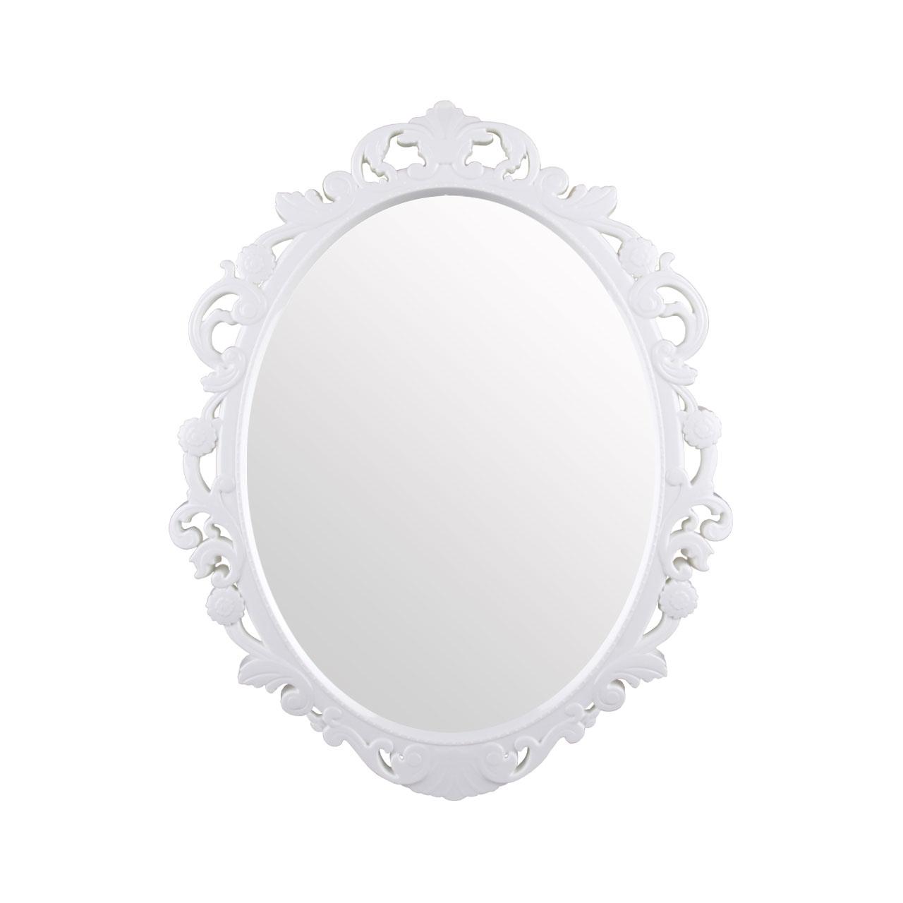 Зеркало "Ажур" (585х470мм), белый (Альтернатива пласт, Россия)
