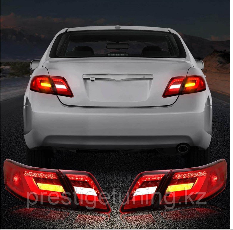 Задние фонари на Camry V40/45 дизайн Lexus (Красно-светлый цвет) - фото 3 - id-p99738427