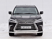 Защита переднего бампера Lexus LX570 2016-21 (Стандарт) d63 секция-d42 дуга