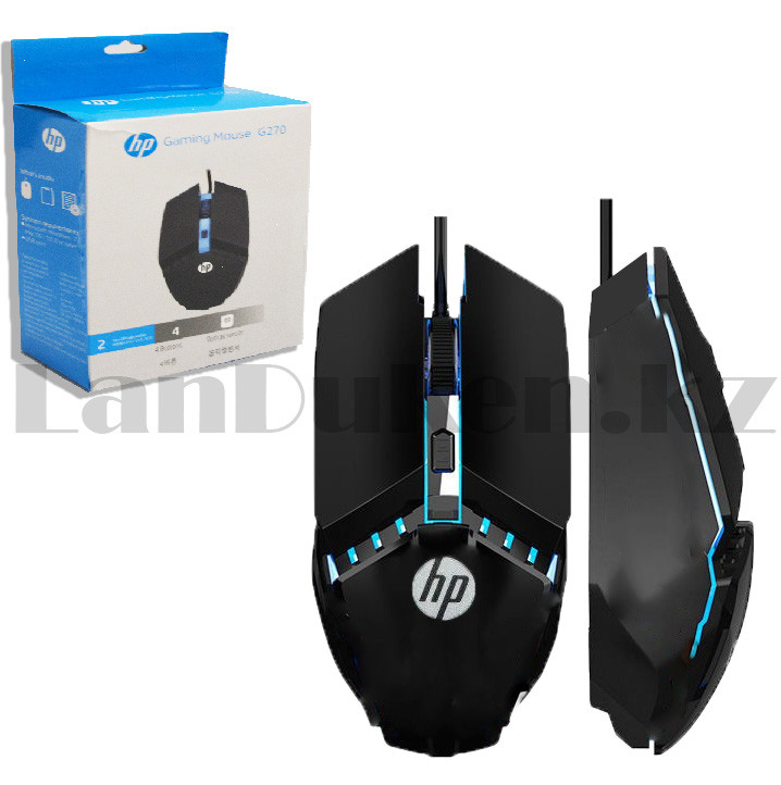 Проводная оптическая USB игровая компьютерная мышь HP G270 - фото 1 - id-p51246696