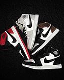 Кеды Nike Jordan выс сер бел чер 2028-8, фото 4