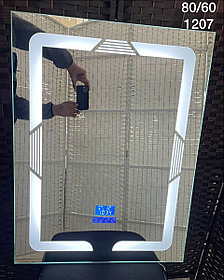 Зеркало настенное с подсветкой, 60см х 80см (Bluetooth) 1207B
