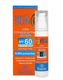 Beauty Sun крем солнцезащитный Максимальная защита SPF 60 для лица и тела 75мл Floresan