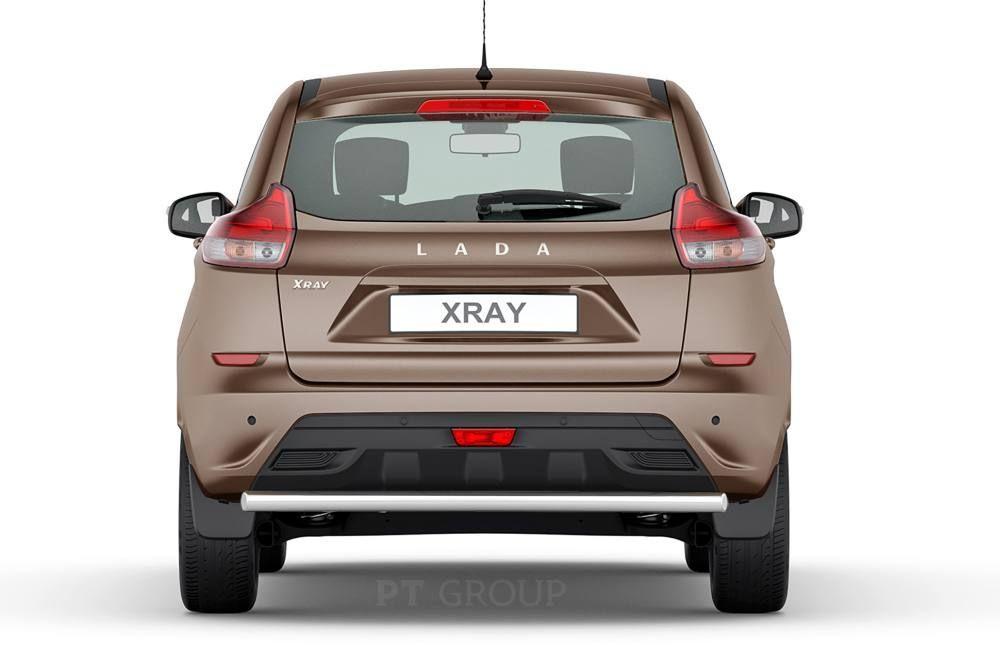Защита заднего бампера одинарная Ø51мм (НПС) LADA XRay 2016-