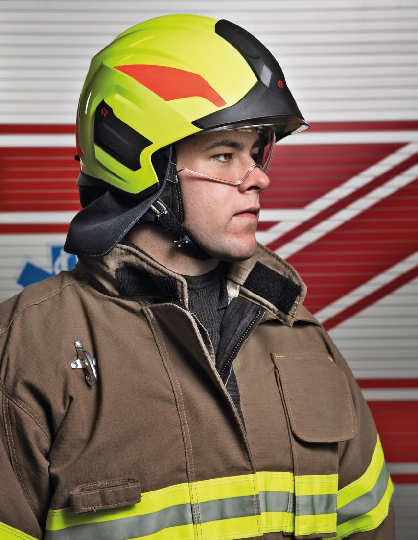 Шлем-каска пожарного Rosenbauer HEROS Titan Pro - фото 1 - id-p99772406