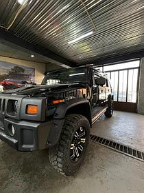 Установка светодиодных линз на Hummer H2 2