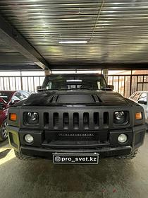 Установка светодиодных линз на Hummer H2 6