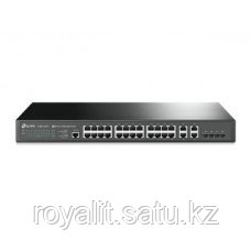 Коммутатор управляемый 24-портовый T2500-28TC(TL-SL5428E) <JetStream™ 24+4G Gigabit-Uplink управляемый L2 комм, фото 2