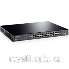 Коммутатор управляемый L3 GbE 24-портовый Tp-Link T3700G-28TQ <JetStream™ 24 10/100/1000Mbps RJ45 Ports, 4 com, фото 2