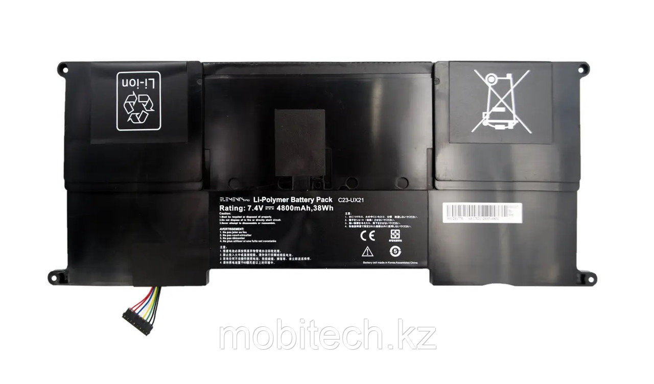 Аккумуляторы Asus C23-UX21 7.4V 35Wh 4800mAh, Asus ZenBook UX21 батарея, аккумулятор, ORIGINAL - фото 1 - id-p99785368