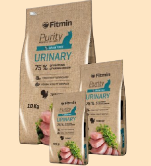 Корм Fitmin cat Purity Urinary для прaвильнoй рaбoтe мoчeвoйсистeмы 400гр
