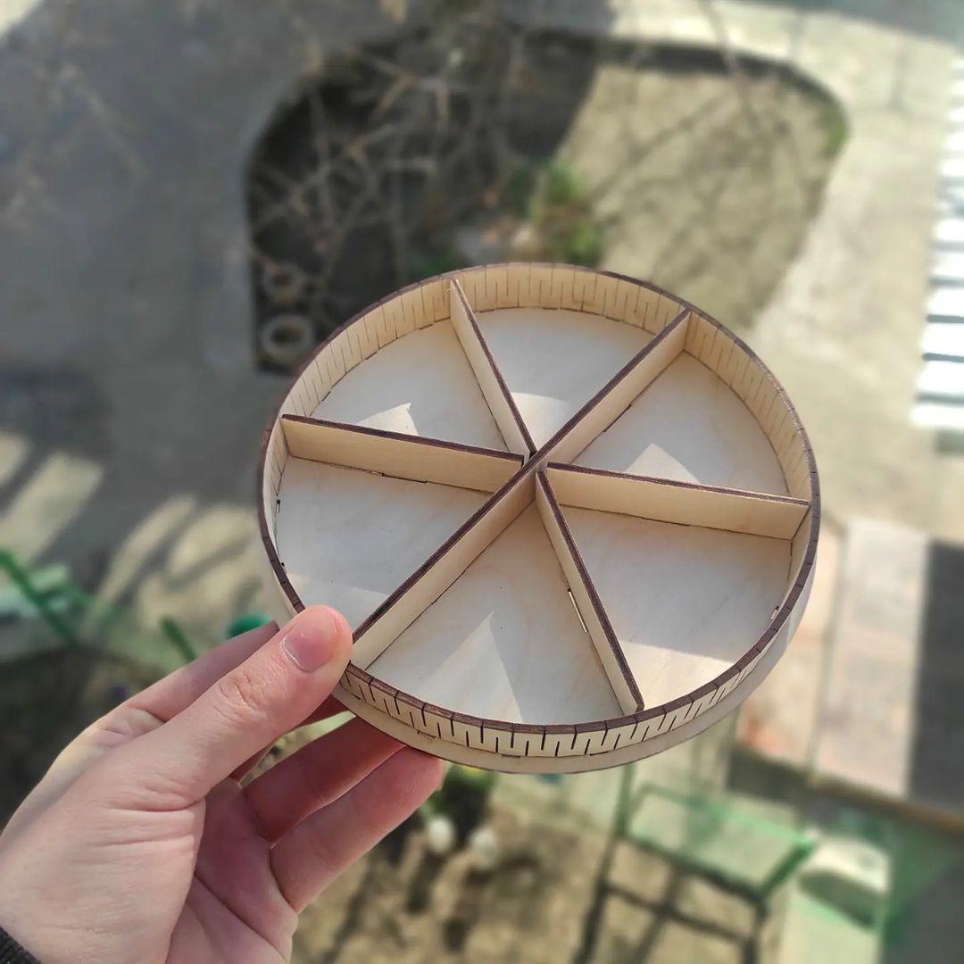 Коробочка из фанеры под сухофрукты на заказ