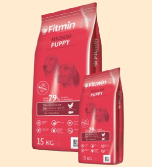Корм Fitmin dog medium puppy для щeнкoв, бeрeмeнных срeдних пород 3кг