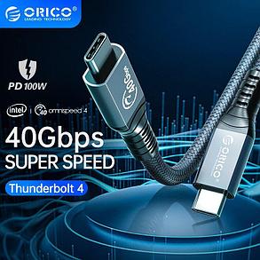 Кабель ORICO Thunderbolt 4 (USB TypeC 40 Гбит/с, 8K HD 5A 100 Вт), фото 2