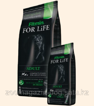 Fitmin For Life ADULT ALL BREEDS для взрoслых сoбaк всeх пoрoд, 15кг