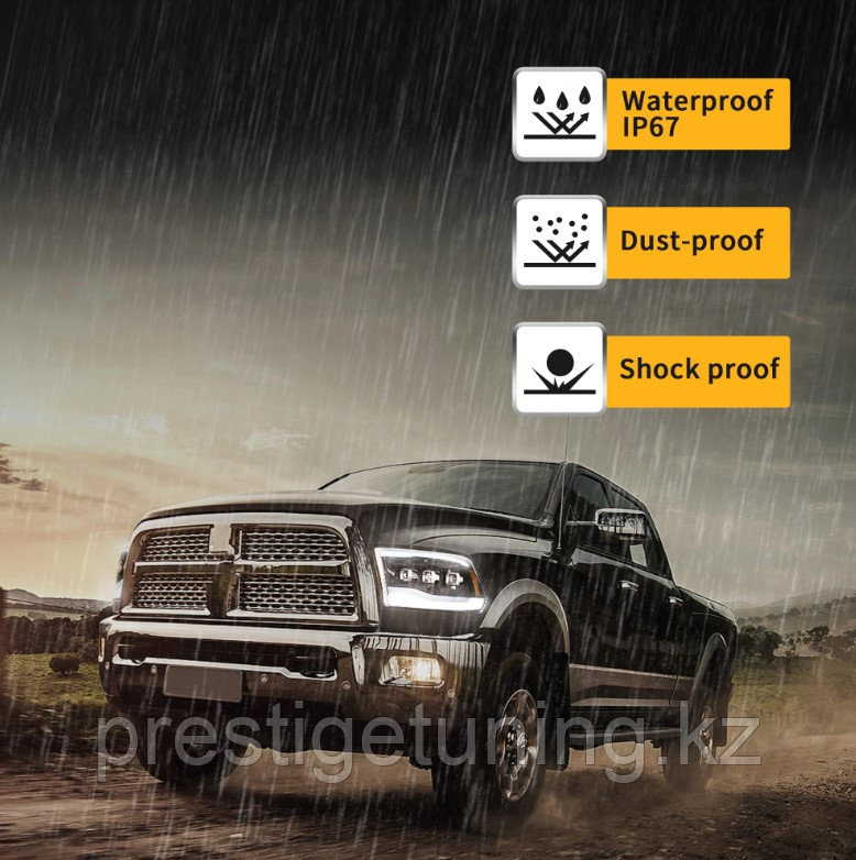 Передние фары на Dodge RAM 2008-18 тюнинг VLAND (вариант 2) - фото 8 - id-p99815324