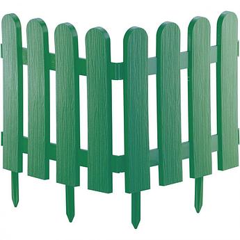 Забор декоративный "Классика", 29 х 224 см, зеленый, Россия, Palisad