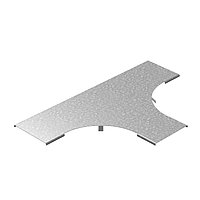 Крышка к Т-отводу плавному универсальному к лотку 300, толщ. 1,0 мм, Сендзимир цинк | КТТРП-300-1,0-R100-СЦ |