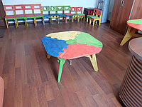 Детский столик из фанеры, "без единого гвоздя" (1-я группа, 4-х местный)