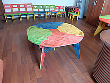 Детский столик из фанеры,  "без единого гвоздя" (2-я группа, 4-х местный)