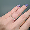 Золотое  кольцо с бриллиантом 0.40Ct SI1-SI2/H, VG-Cut, фото 9