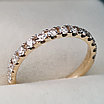 Золотое  кольцо с бриллиантом 0.40Ct VS2/I, EX-Cut, фото 2