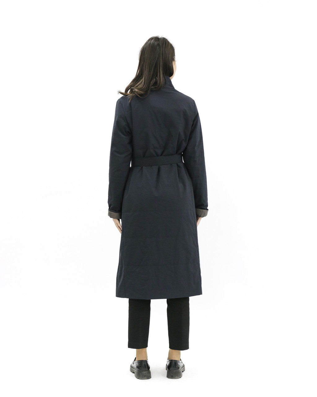 Женская куртка синяя «UM&H 103516150» (полиэстер, синтепон) - фото 5 - id-p99842494