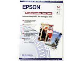 Бумага Epson Premium Semiglossy Photo Paper A3 260 гр/м2, 297 х 420 мм (20 листов) (арт. C13S041334)