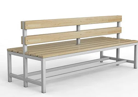 Скамейка для раздевалки двухсторонняя 2м