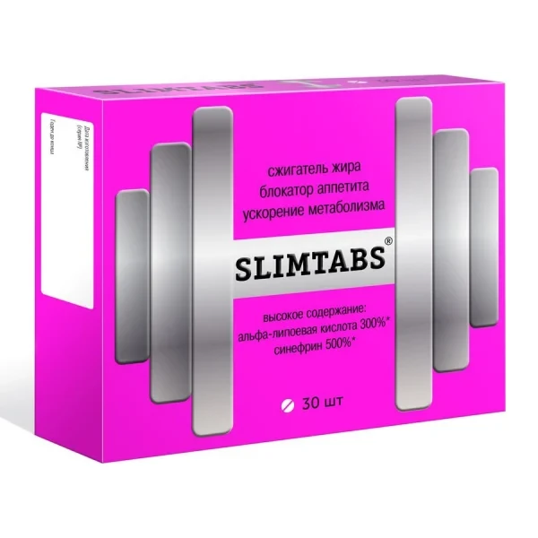 Slimtabs Альфа-липоевая кислота + синефрин №30 табл Витамир - фото 1 - id-p98203692