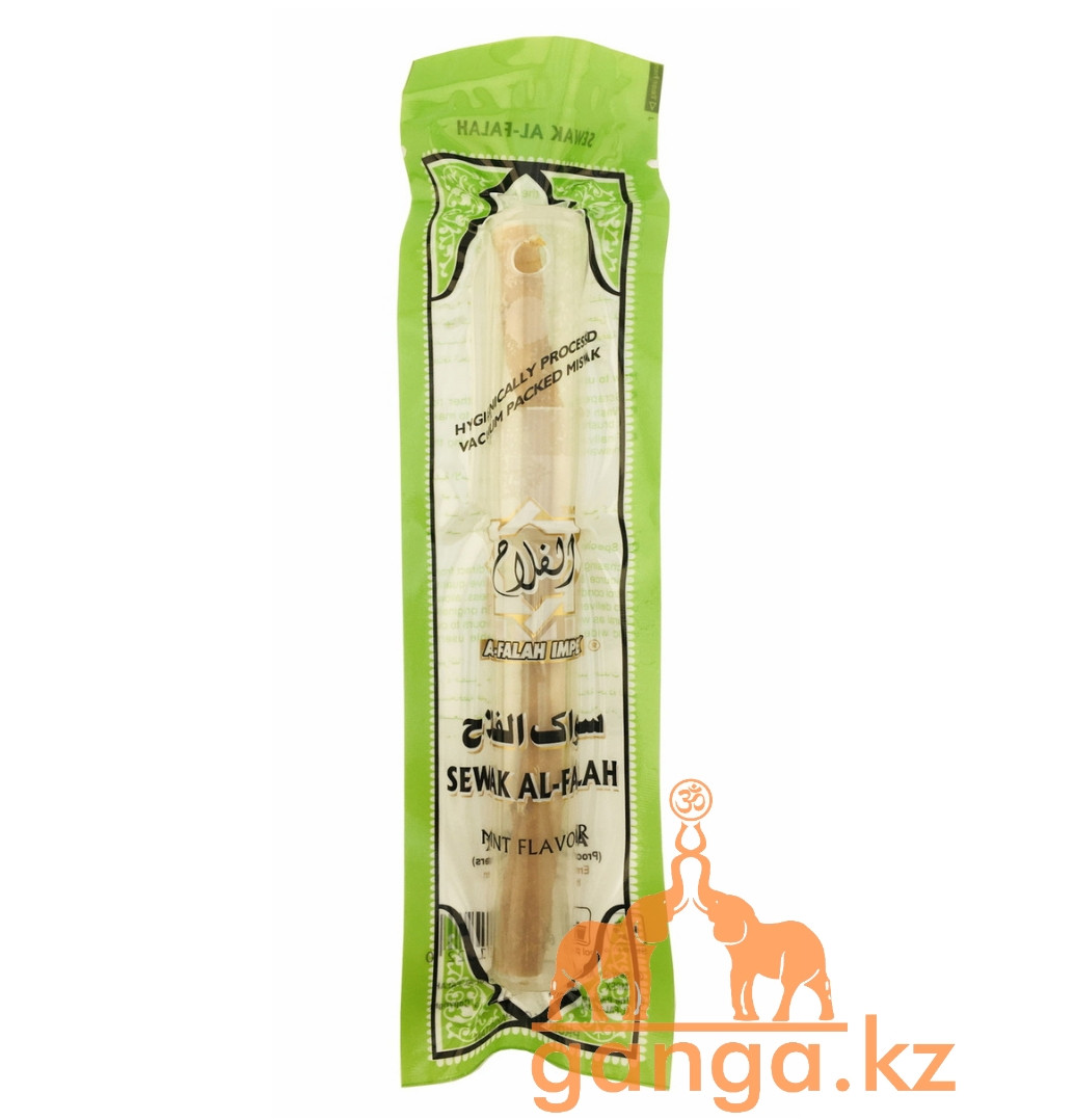 Мисвак в футляре / Сивак для чистки зубов с мятой (Miswak/Siwak), 1 шт