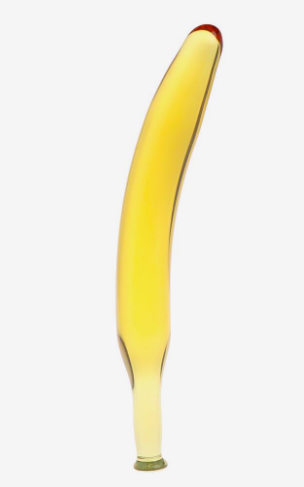 Стеклянный дилдо в форме Банана