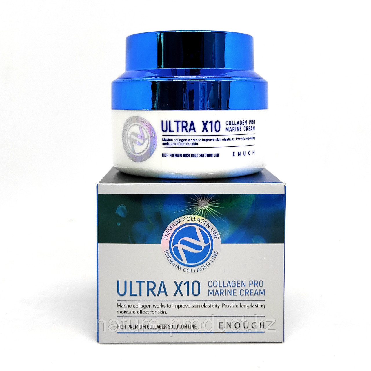 Увлажняющий крем с коллагеном для упругости Ultra X10 Collagen Pro Marine Cream 50мл Enough