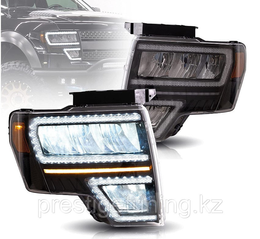 Передние фары на Ford F-150 2008-14 тюнинг VLAND