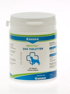 Canina Petvital GAG Tabletten || Канина Петвитал ГАГ Таблеттен  проблемы с суставами/связками 180таб. 180гр