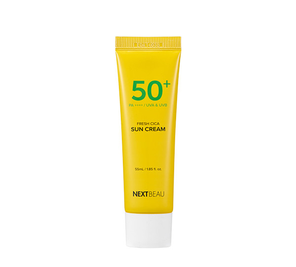 Солнцезащитный крем для лица и тела Nextbeau Fresh Cica Sun Cream SPF50+ PA++++ / 55 мл.