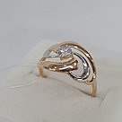 Кольцо из золочёного серебра с фианитом SOKOLOV 93010595 позолота, фото 2