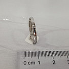 Кольцо из серебра с керамической вставкой и фианитами DIAMANT ( SOKOLOV ) 94-110-01270-2 покрыто  родием, фото 3