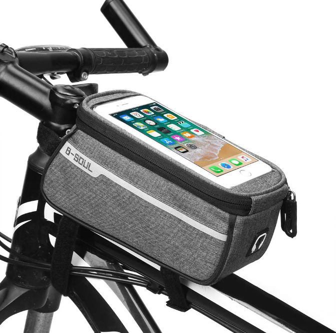 Велосипедная сумка B-Soul на раму под смартфон.
