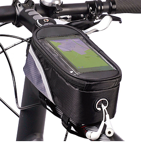 Велосипедная сумка на раму под смартфон 6.0