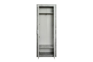 Шкаф для одежды Мартин, 76,2х213х37,3 см Atelier, белый глянец, фото 3